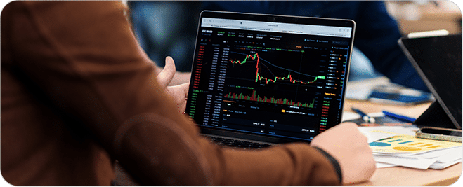 Professional analyzing stock charts with AI stock screener for paradigm-shift investing